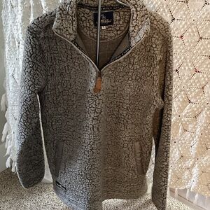 Simply Southern  Women’s Charcoal Half Zip-Up Sweater